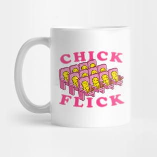 Chick Flick – Cute Fluffy Chicks Watch a Movie Mug